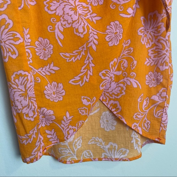 Xirena Sydni Sarong Skirt in Tropicana Orange - Picture 7 of 14